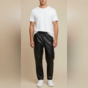 $80 Mode of One Mens Relaxed-Fit Faux-Leather Pant